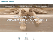 Tablet Screenshot of parkviewseniorapartments.com